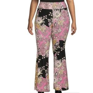 No Boundaries Floral Pull-On Flare Leggings Hippie Pants Large 11-13 Juniors